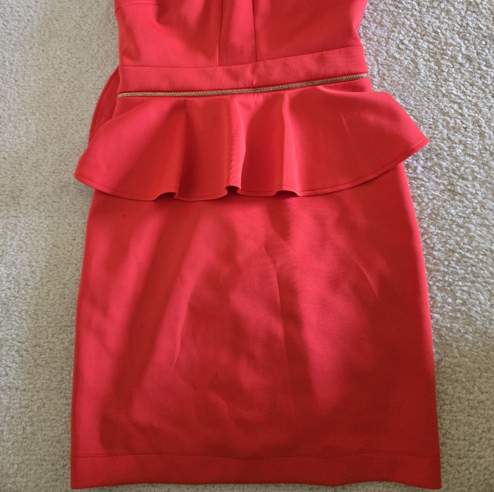 Guess Red Halter Sheath Dress for Cocktail